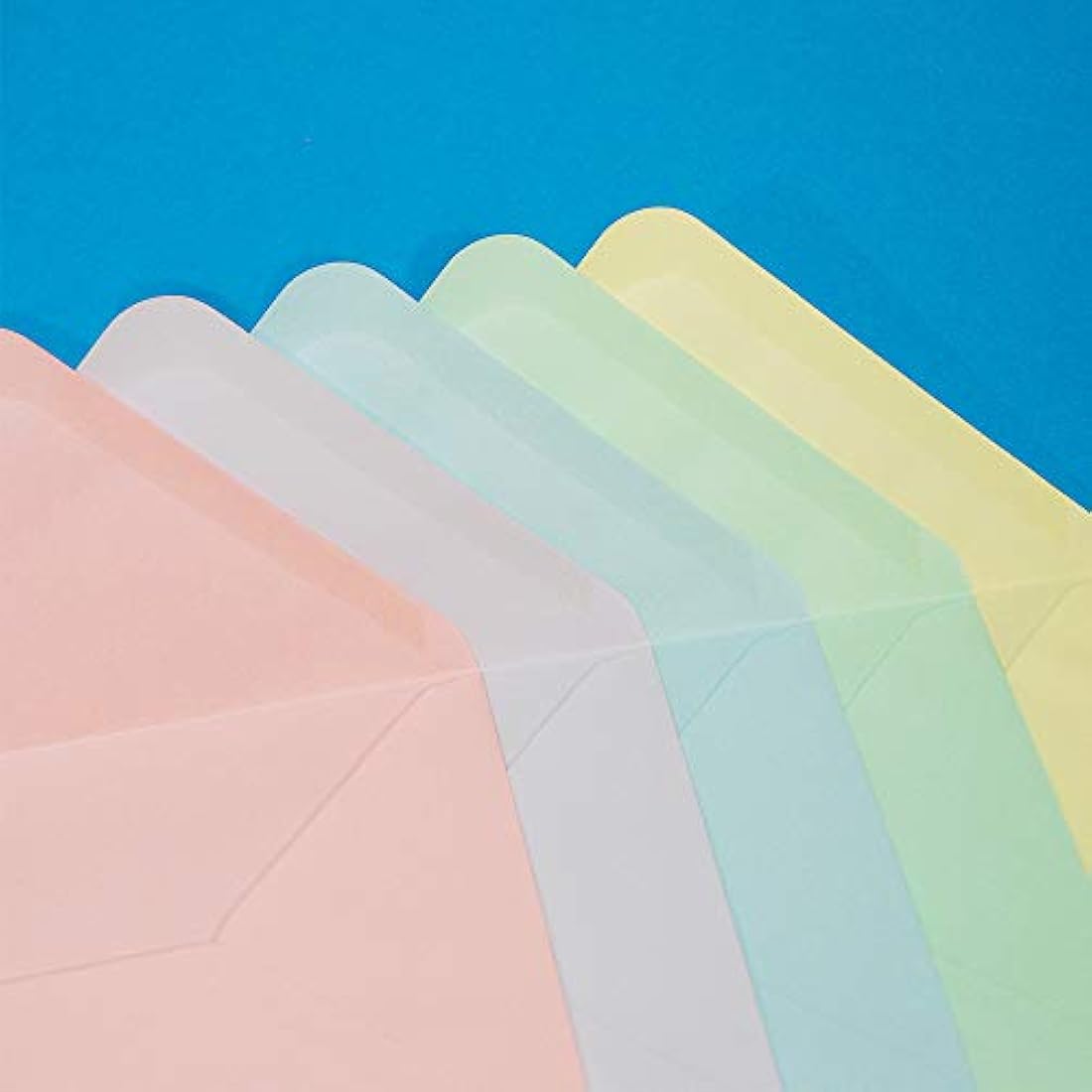 Craft UK 5x5 Square Card and Envelope Pack of 50 – Mixed Pastels