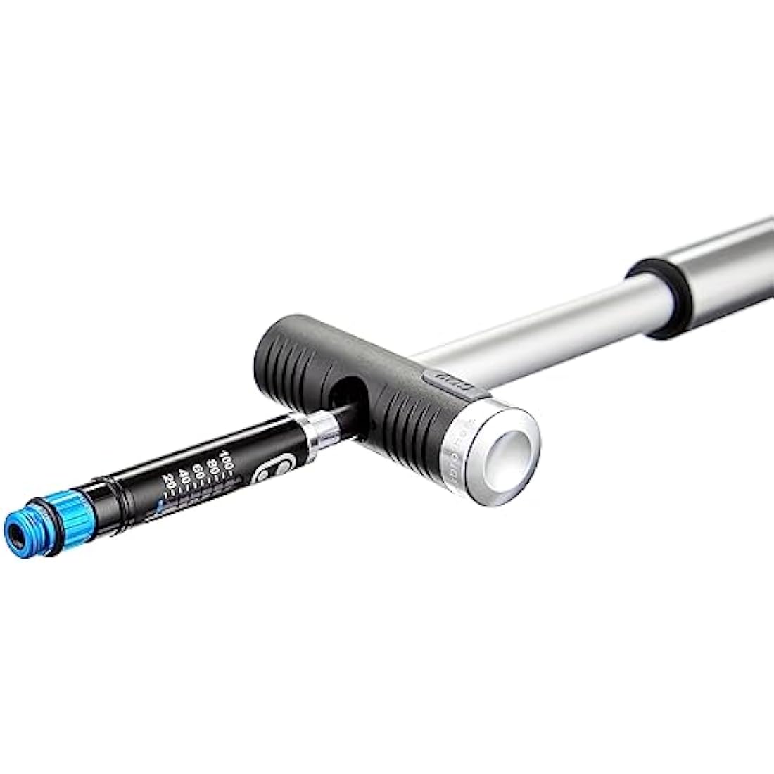 Crankbrothers Klic HV Mini Pump with Gauge and CO2 Inflator – 8 Bar