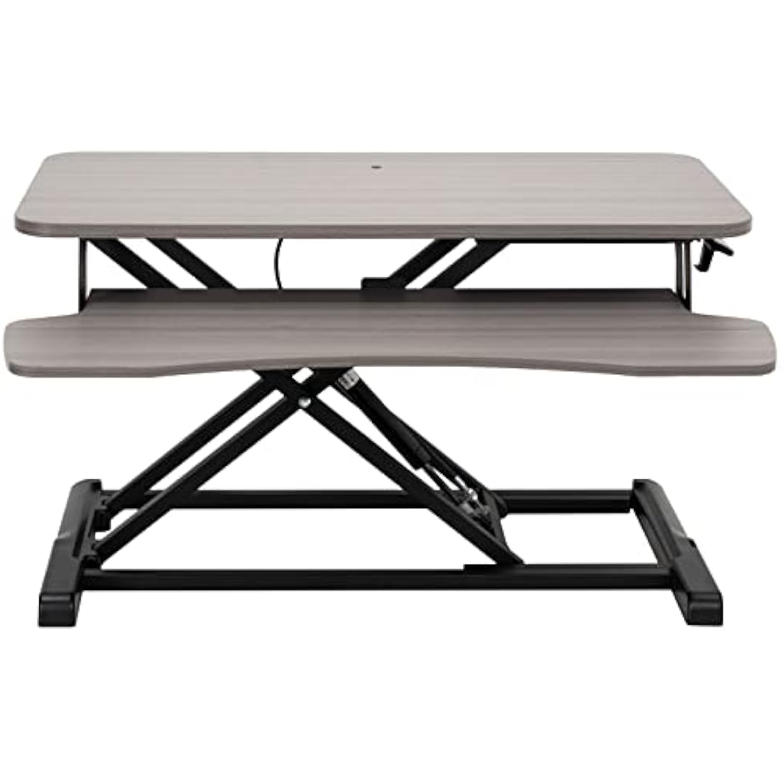 VIVO Height Adjustable Desk Converter | 81cm Sit to Stand Riser - Gray