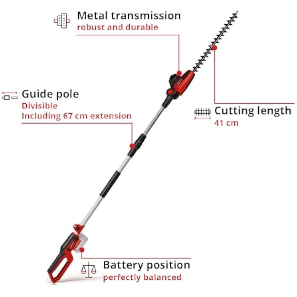 Einhell GC-HH 18/45 Li T-Solo 18V Cordless Hedge Trimmer - Tool Only