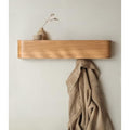Kazai Toke Wall-Mounted Coat Rack – Oak Wood Veneer with 5 Hooks