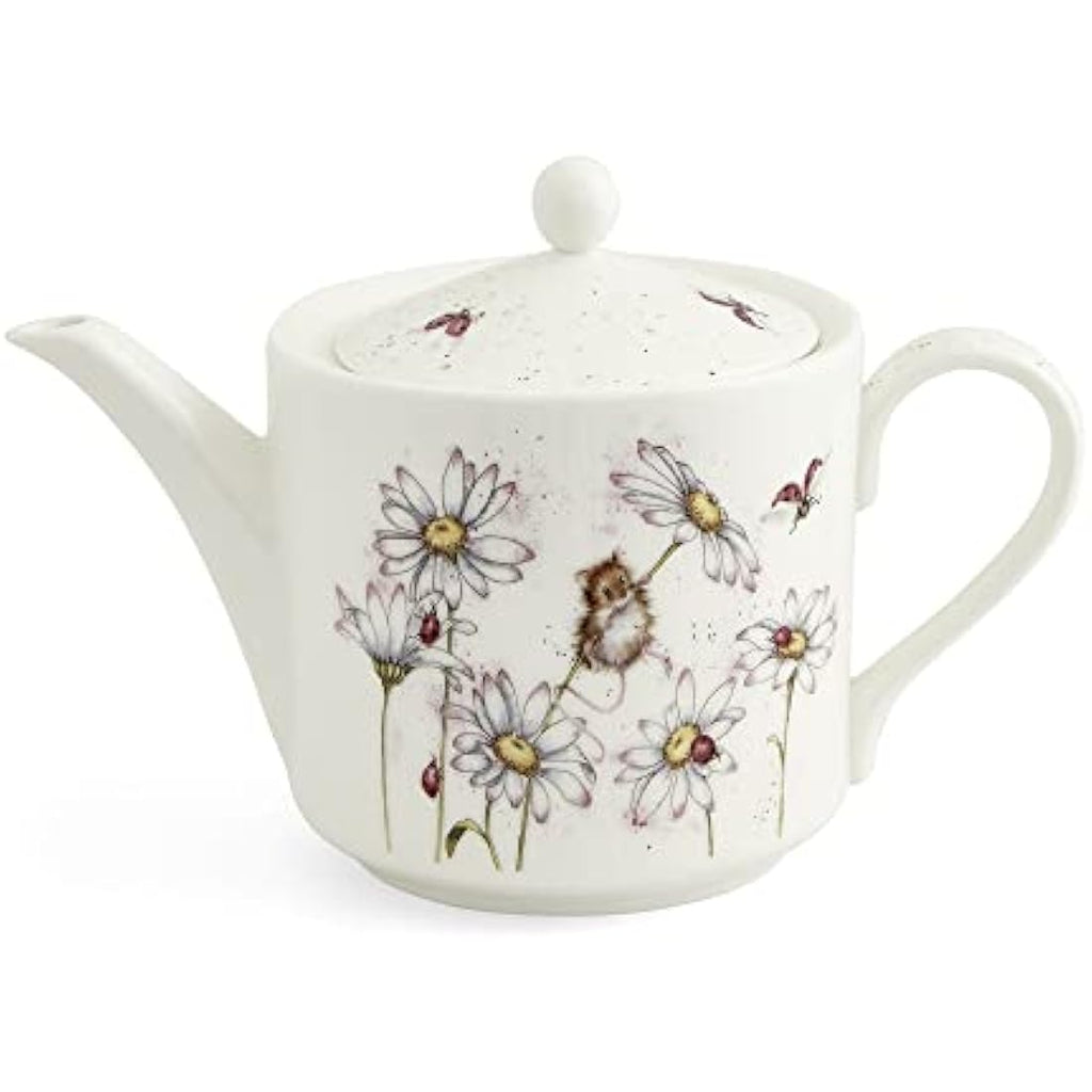 Wrendale Designs Oops A Daisy Teapot | Royal Worcester Ceramic 1.13L