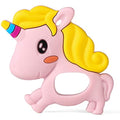 PREMYO Silicone Baby Teething Toy – BPA Free Unicorn Teether, Pink