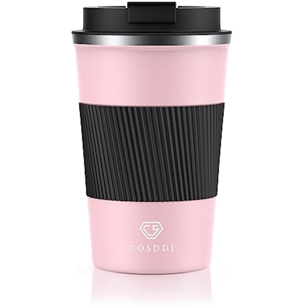 CS COSDDI Insulated Travel Mug – 380ml Leakproof Stainless Steel Cup