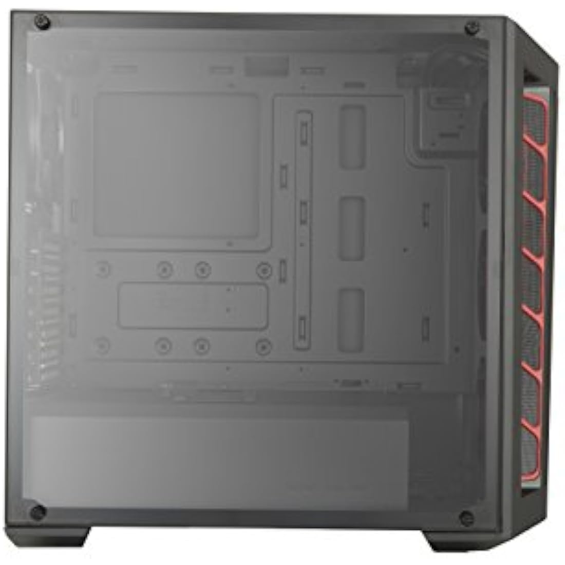 Cooler Master MasterBox MB511 ATX Gaming PC Case – Mesh Front & Red Accent