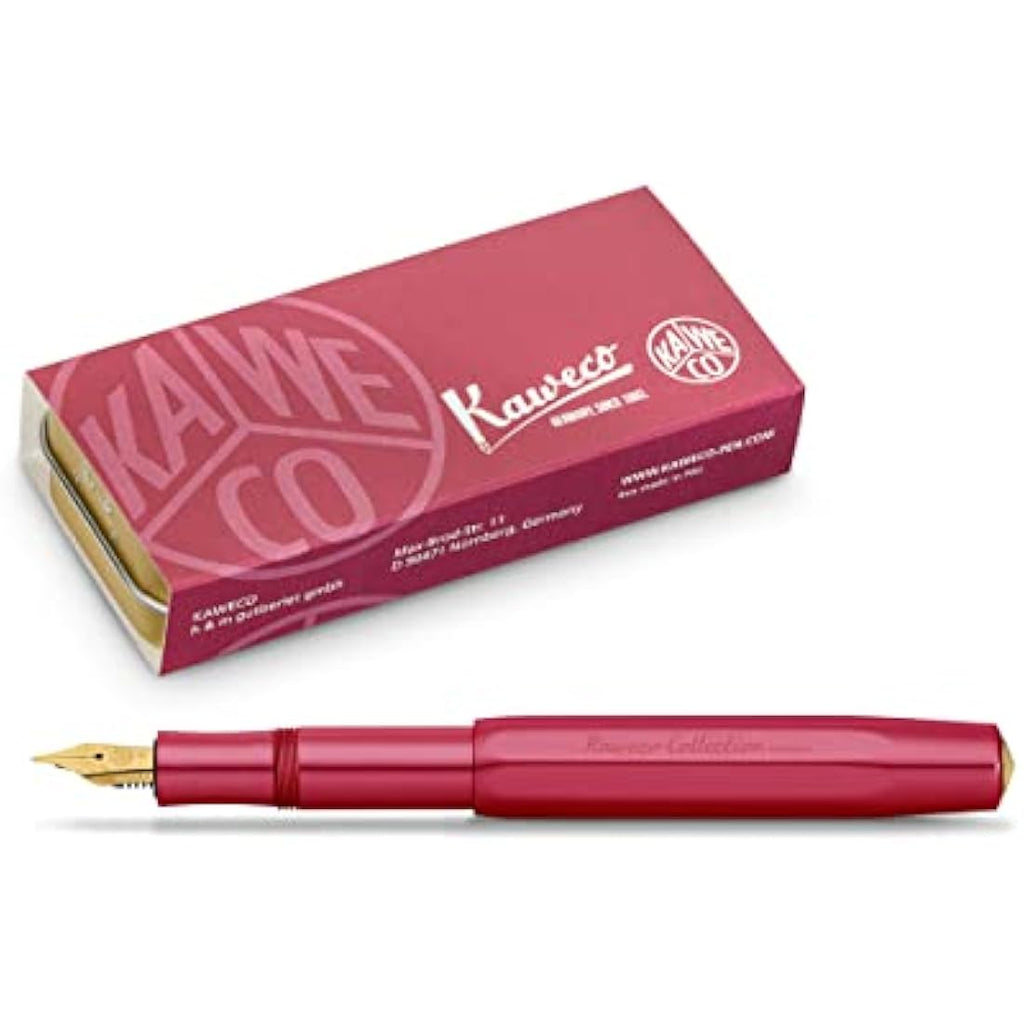 Kaweco Sport Fountain Pen - Ruby Red Aluminium - Extra Broad BB Nib