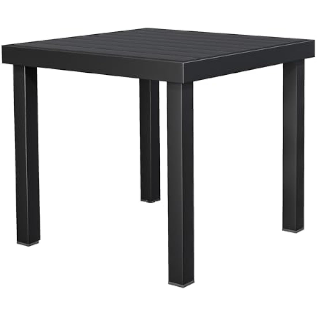 YITAHOME Square Outdoor Dining Table - 78cm WPC Wood Top & Aluminum