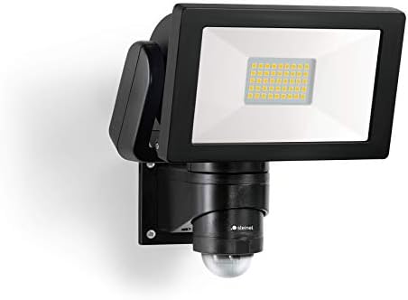 Steinel LS 300 S LED Floodlight – 240° Motion Sensor Outdoor Light, Black