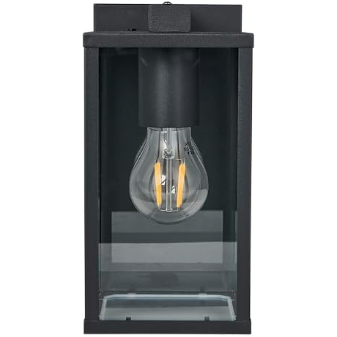 Eglo Budrone Outdoor Wall Lamp – Black Metal Vintage Porch Light