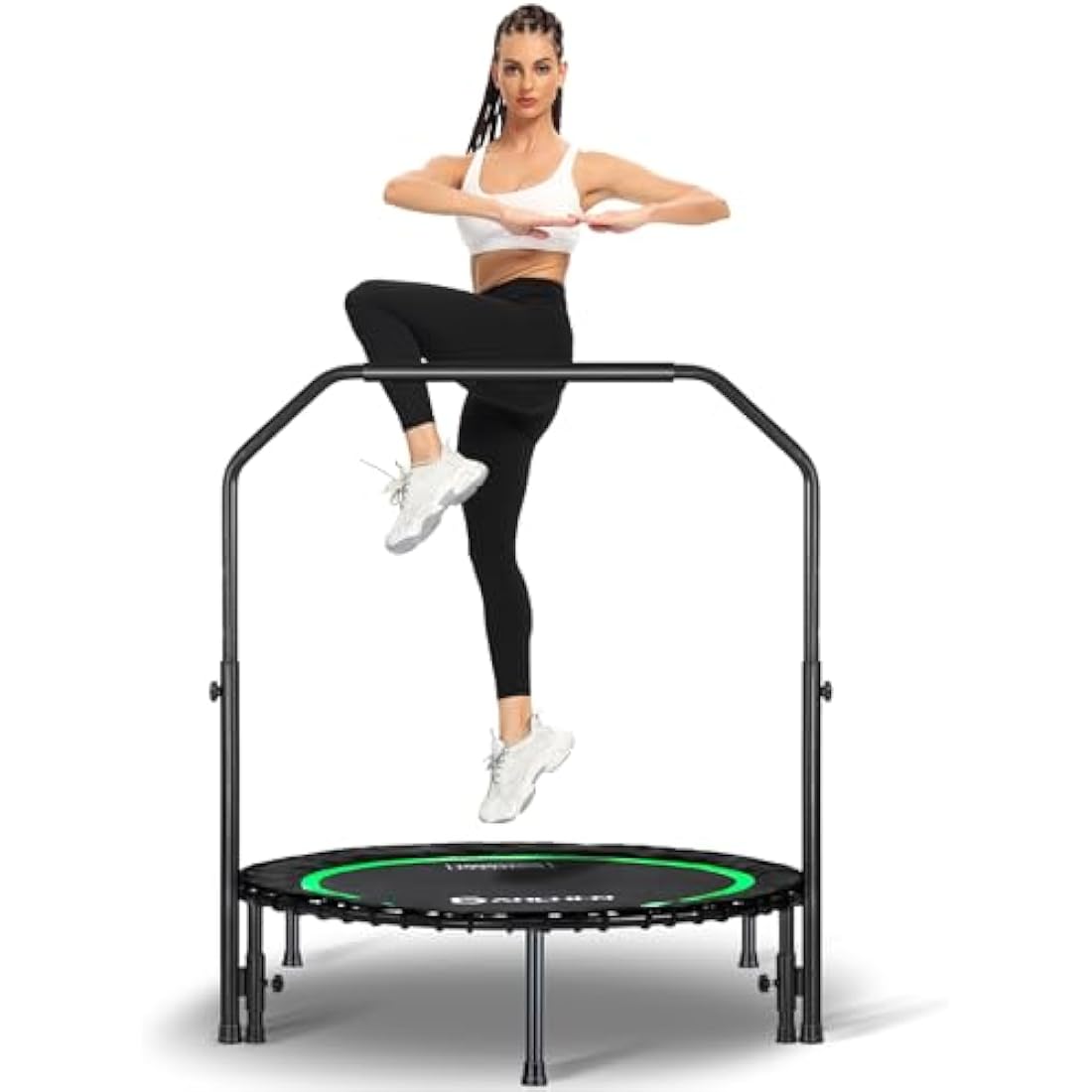 DARCHEN Rebounder Trampoline - 200KG Silent Mini Fitness Trampoline | 100CM