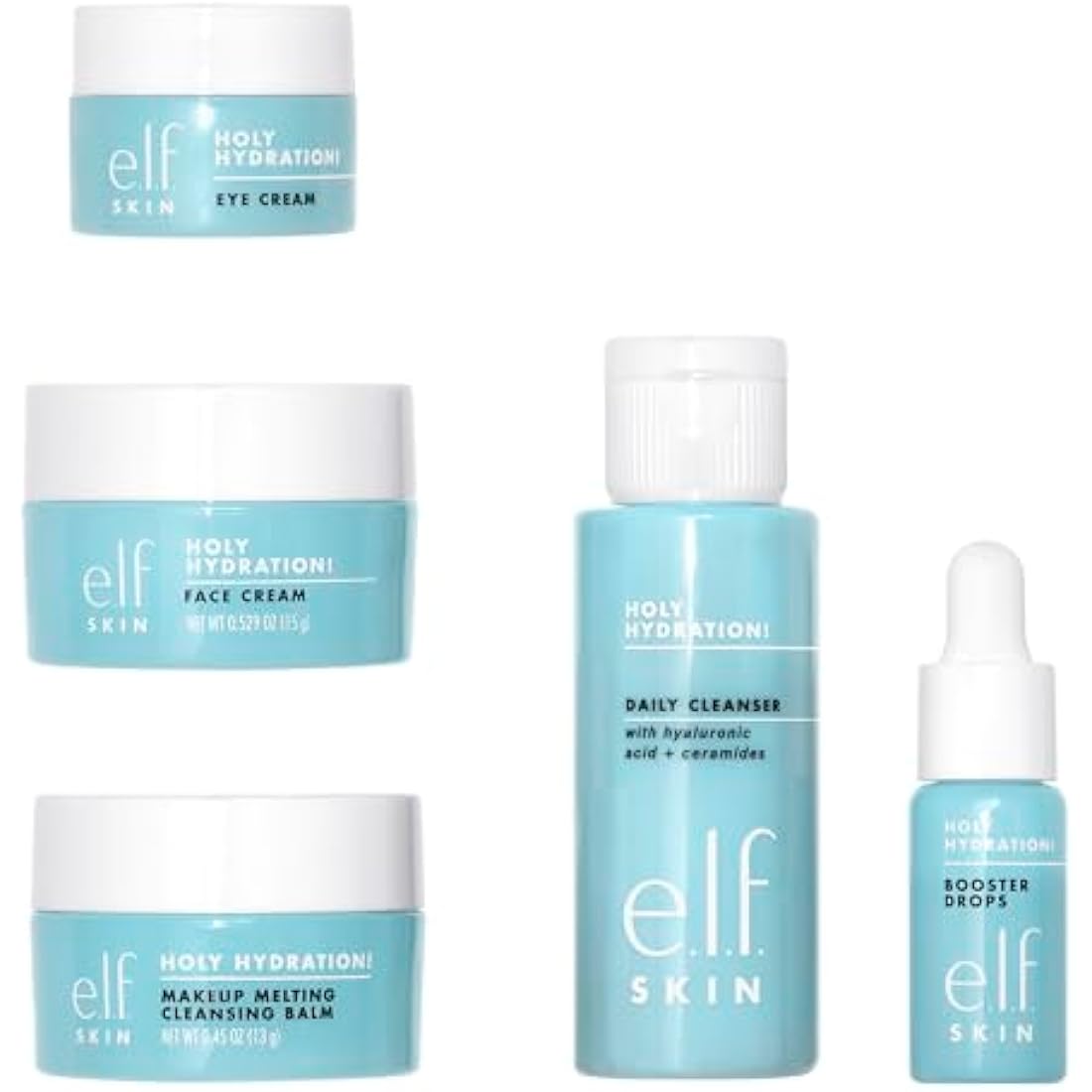e.l.f. SKIN Hydrated Ever After Skincare Mini Kit | 4-Piece Travel Set