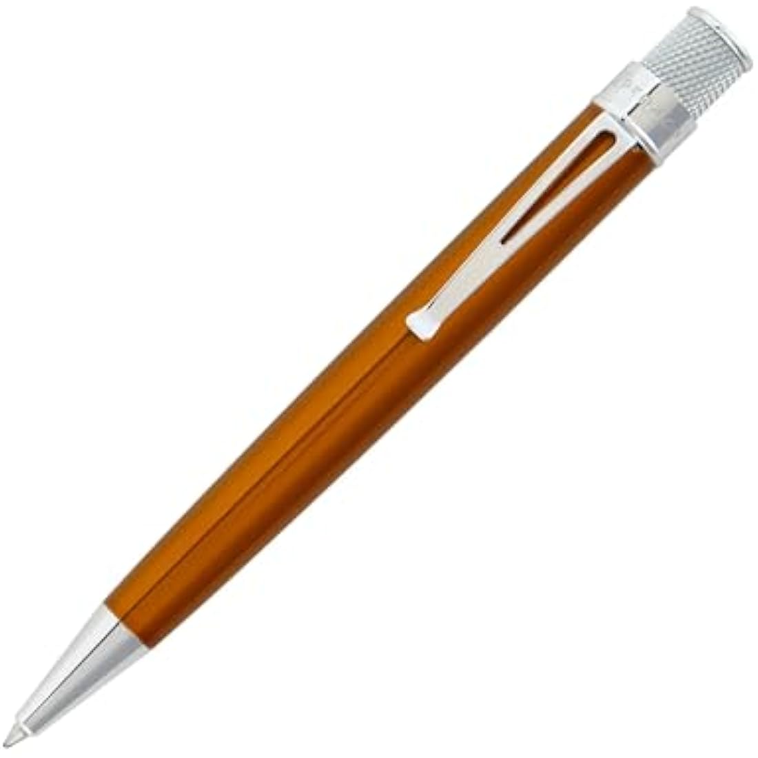 Retro 51 Tornado Rollerball Pen – Orange Metallic Stainless Steel