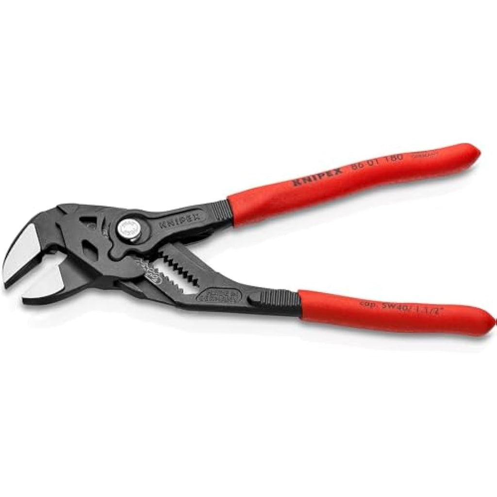 Knipex Pliers Wrench | 180mm Adjustable Spanner with Plastic Grip
