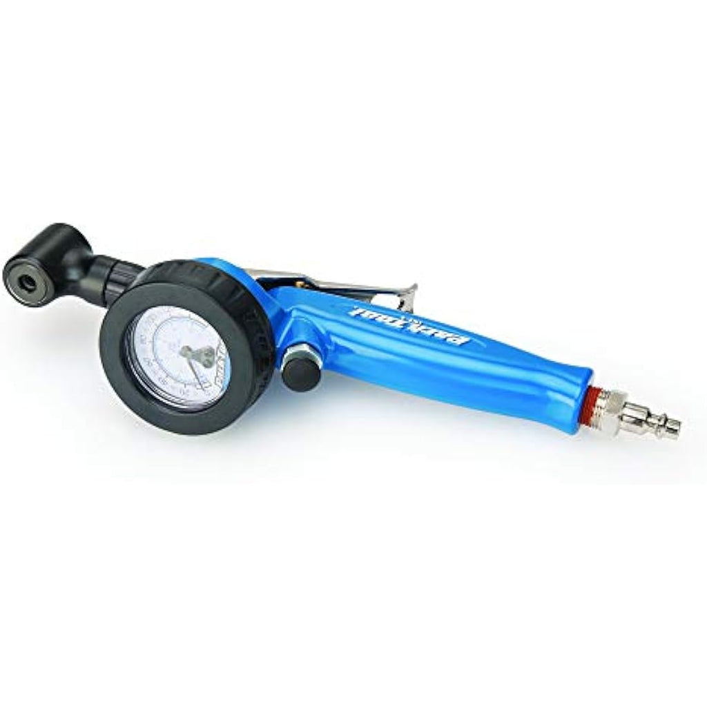 Park Tool INF-2 Shop Inflator Tool with Pressure Gauge - Blue