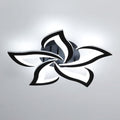 Comely Modern Petal LED Ceiling Light | 60W 6750LM Black Chandelier