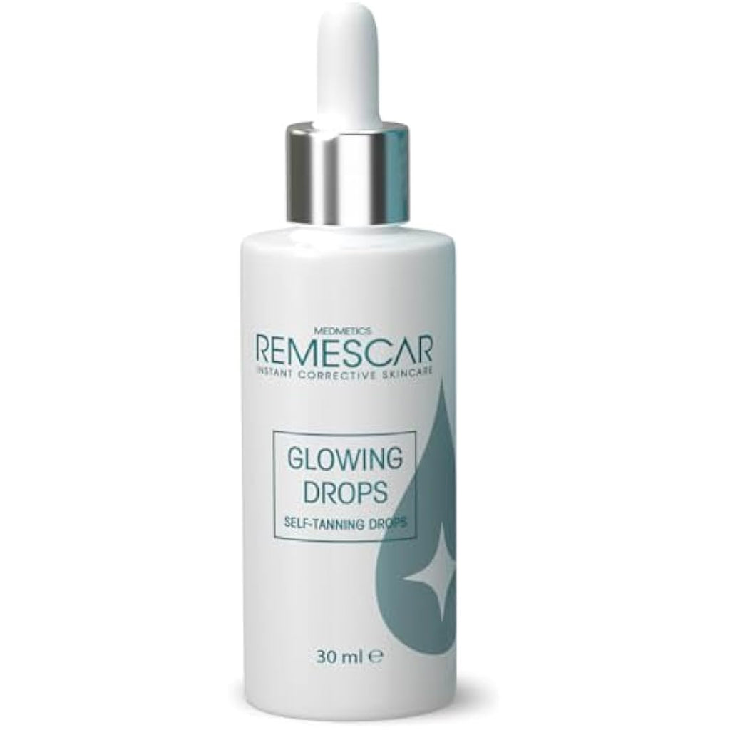 Remescar Self-Tanning Face Glow Drops – Natural Bronzing Serum 30ml