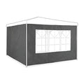 Relaxdays Gazebo Side Walls Set of 2 | 2x3m Waterproof Grey Panels