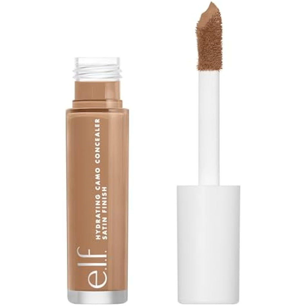 e.l.f. Hydrating Satin Camo Concealer – Full Coverage – Tan Walnut