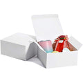 Switory White Kraft Paper Gift Boxes | 20x20x10cm Bridesmaid Proposal 25pk