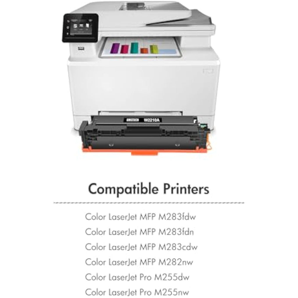 Jolof Store 207A 207X Toner Cartridge 4-Pack for HP Color LaserJet M283fdw
