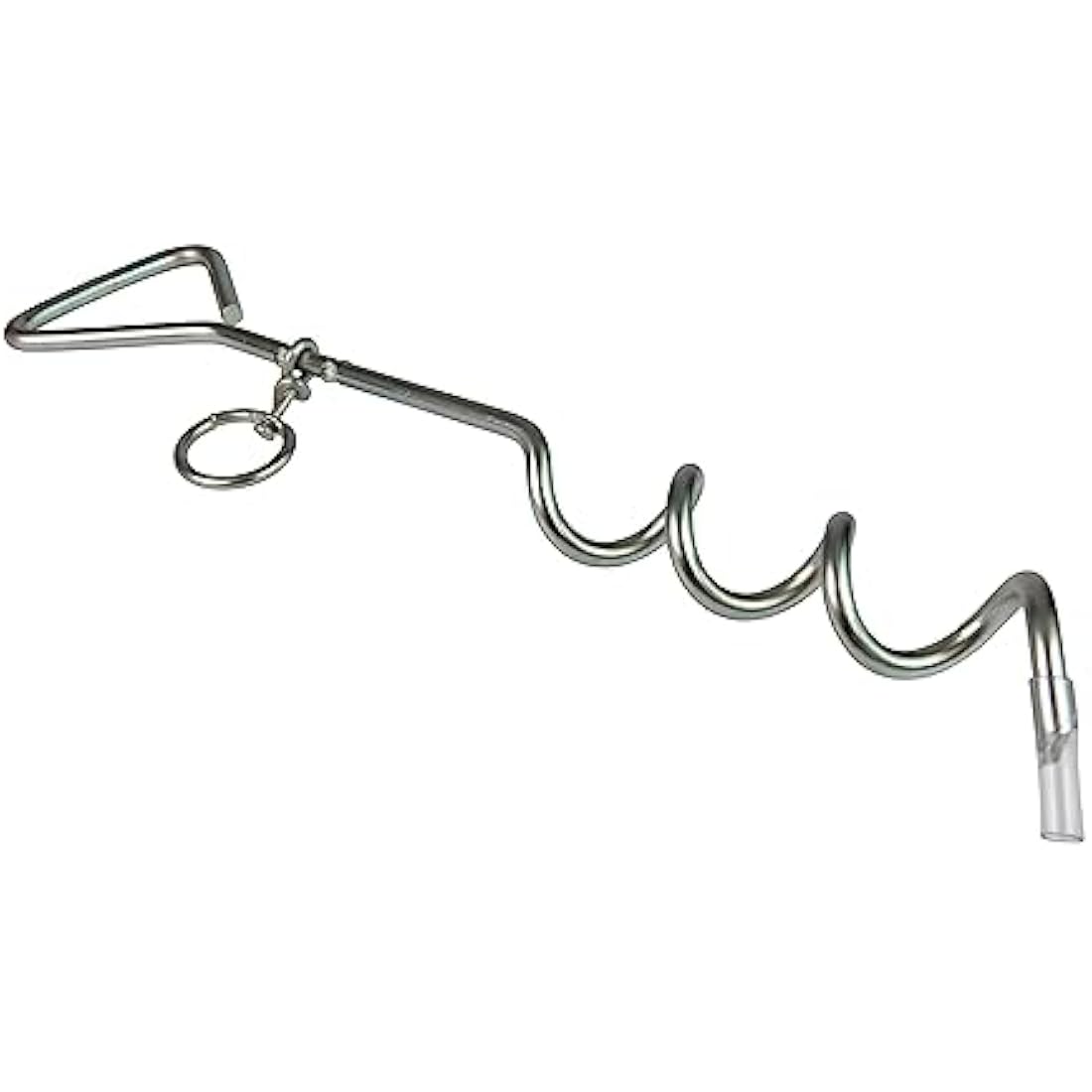 Jolof Store Spiral Ground Anchor – 41cm Galvanised Steel Dog Stake