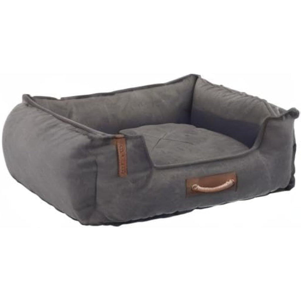 TRIXIE BE Nordic Föhr Dog Bed – Washable Dark Grey Basket, 60x50cm