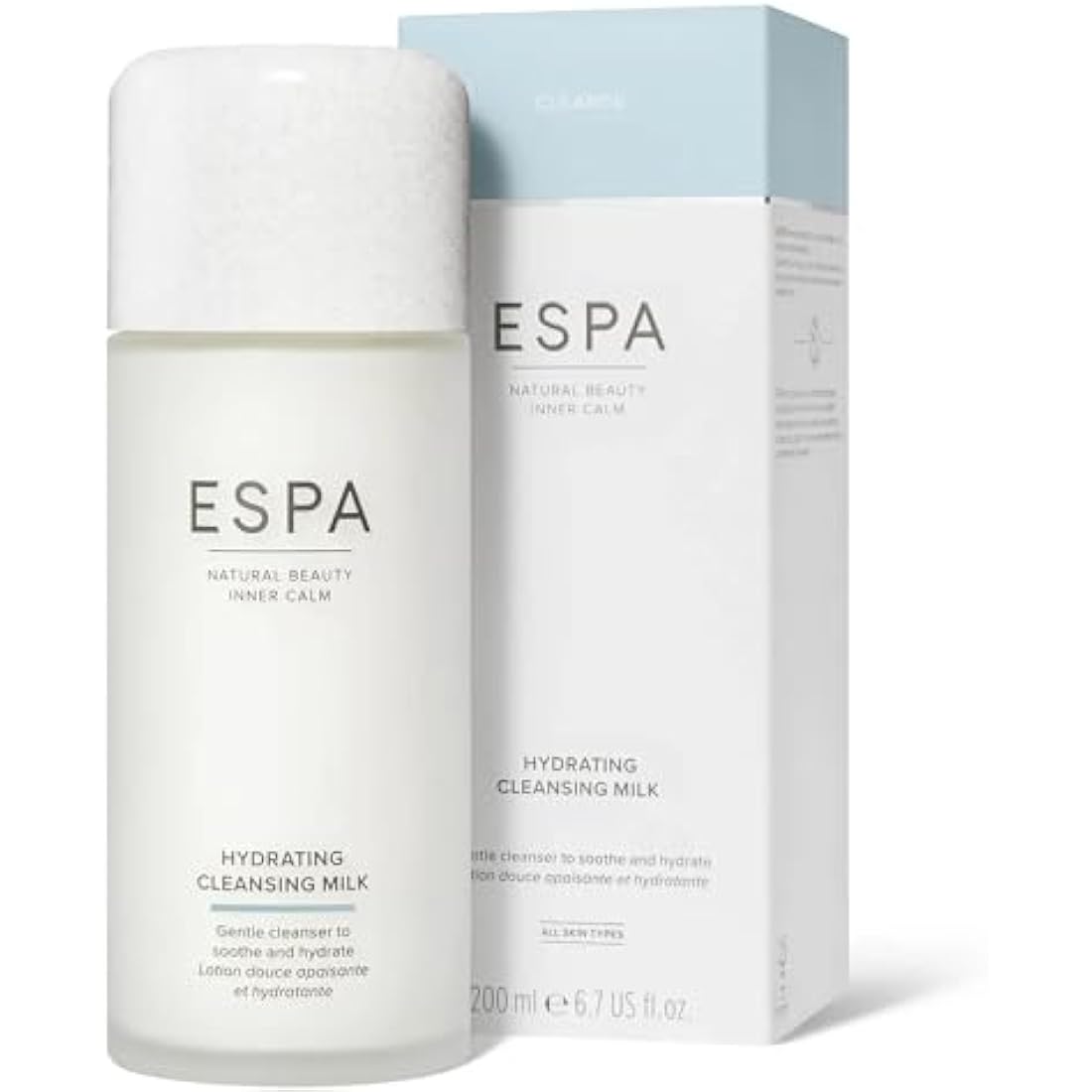 ESPA Hydrating Cleansing Milk - 200ml Gentle Almond & Chamomile Cleanser