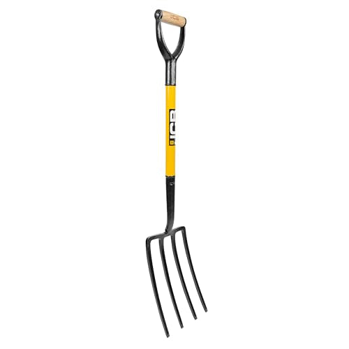 JCB Solid Forged Contractors Fork – Heavy Duty Steel Digging Garden Fork