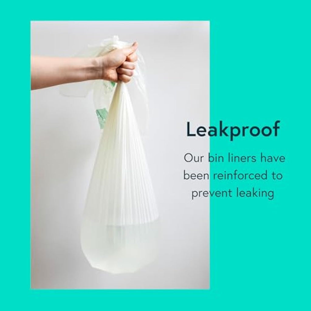 Seep 50L Compostable Bin Bags – 25 Large Eco-Friendly Biodegradable Liners