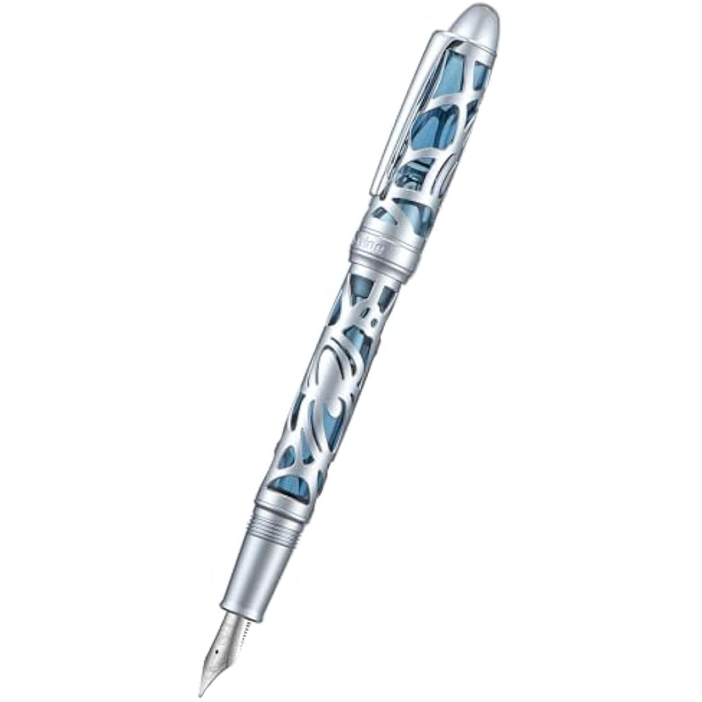 Asvine P80 Piston Fountain Pen | Spider Skeleton Acrylic EF Nib Set