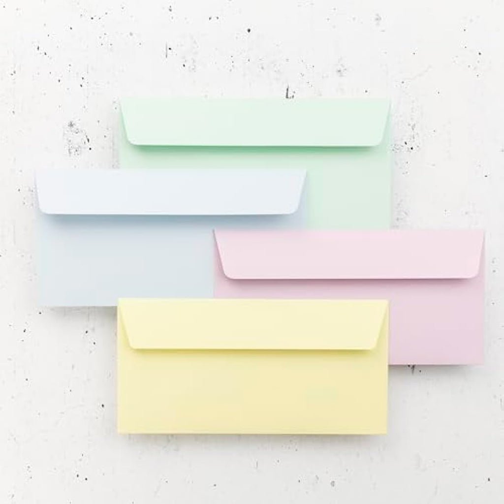 Clairefontaine Pollen Canary Envelopes - DL 120gsm Adhesive Strip (20 Pack)