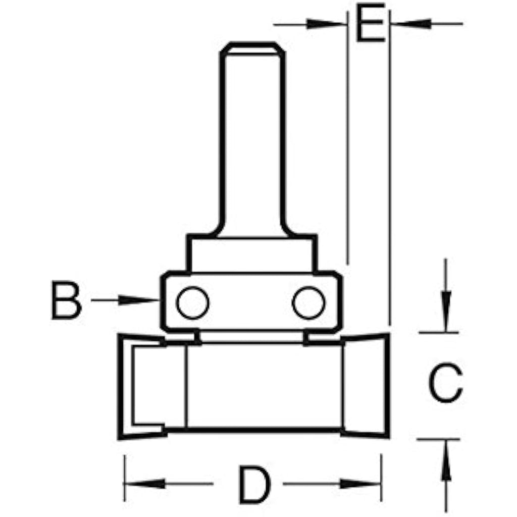 Trend CraftPro Intumescent Router Cutter - 1/4 Inch Shank Carbide Bit