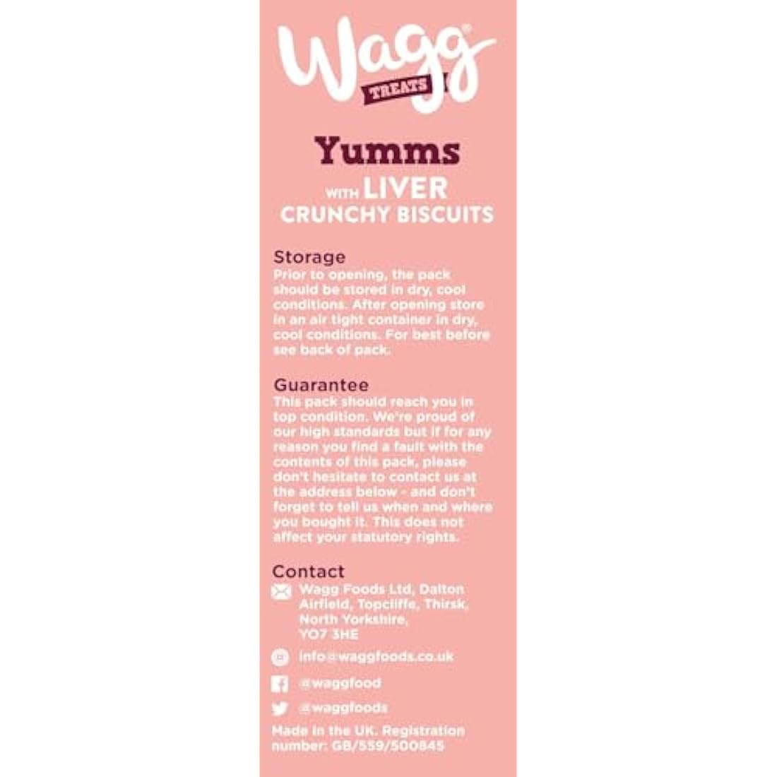 Wagg Yumms Liver Dog Treats – Oven Baked & Nutritious – 400g (Pack of 5)