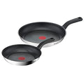 Tefal Comfort Max 24/28cm Stainless Steel Non-Stick Frying Pan Set