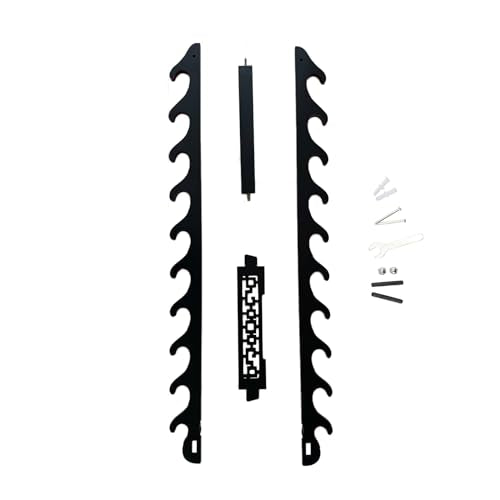 10-Tier Katana Stand – Velvet Padded Samurai Sword Wall Mount