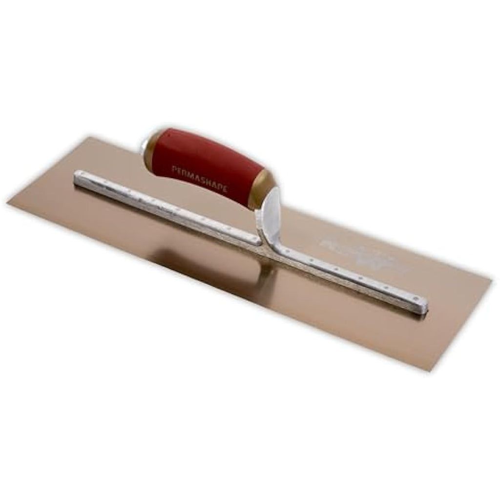 Marshalltown 14x5 Gold Stainless Steel Plastering Trowel | DuraSoft