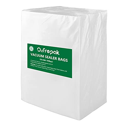 O2frepak 200 Count Vacuum Sealer Bags | 28x40cm BPA Free Food Storage