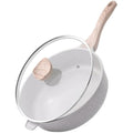 Kordisen 28cm Ceramic Nonstick Deep Frying Pan with Lid | Induction