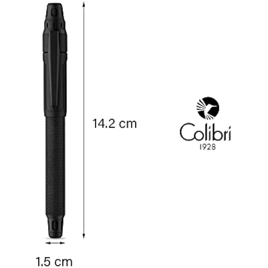 Colibri Ascari Rollerball Pen – Matte Black Pachmayr Texture Finish