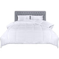 Utopia Bedding 4.5 Tog Single Duvet – White Microfiber Box Stitched Quilt