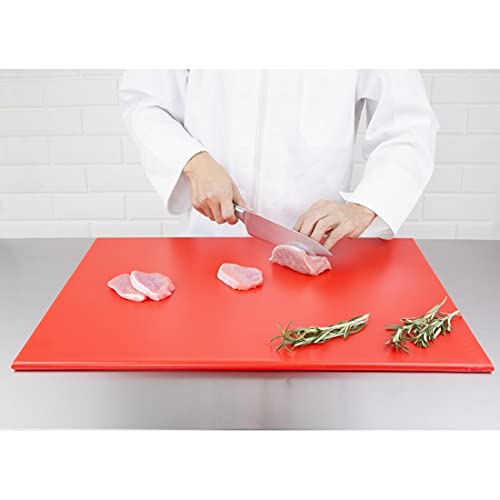 Hygiplas Red HDPE Large Chopping Board for Raw Meat – 60x45cm