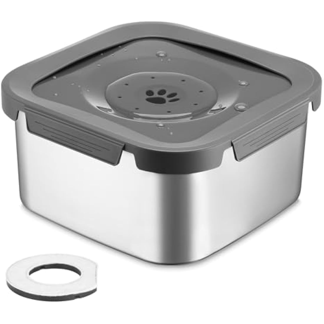 PETTOM 4.5L Stainless Steel Dog Water Bowl – Non-Spill & Splash Proof