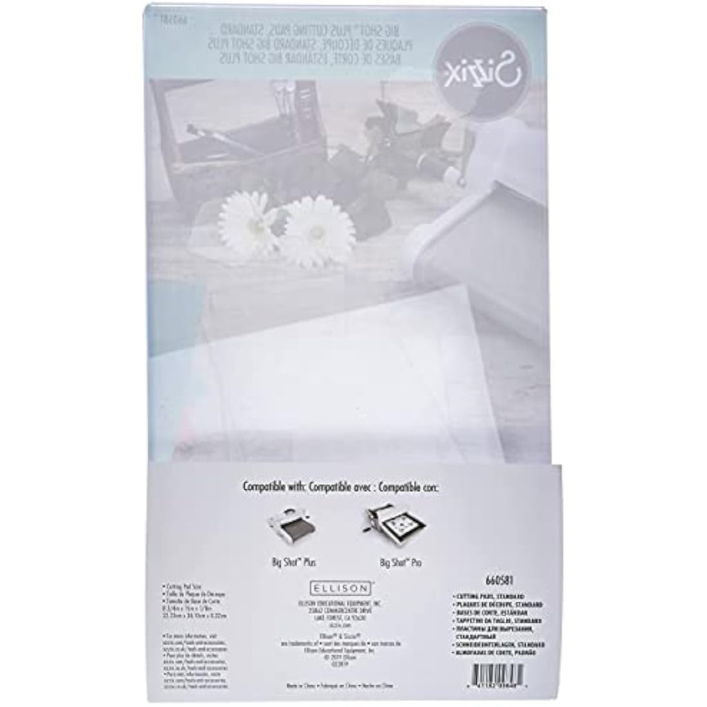 Sizzix Big Shot Plus Cutting Pads | Clear Acrylic Plates, 1 Pair