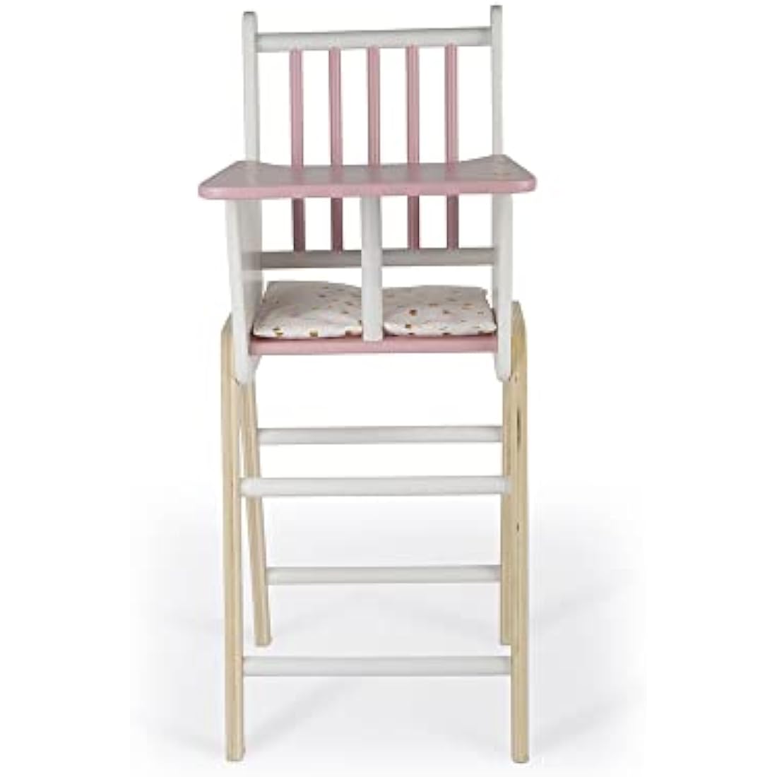 Janod Candy Chic Wooden Doll High Chair with Cushion for 16.5" Dolls
