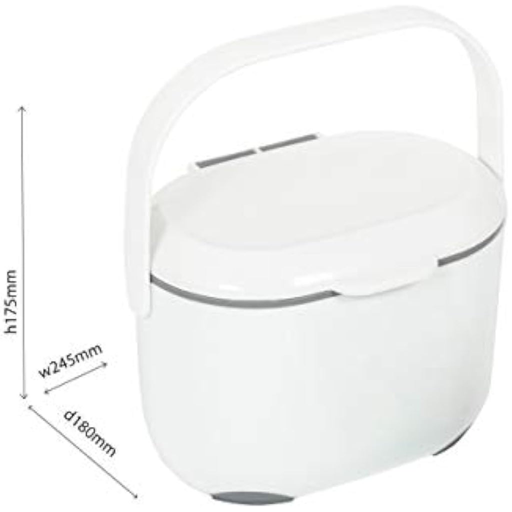 Addis 2.5L Kitchen Compost Caddy – Food Waste Bin with Inner Bucket