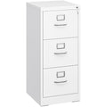 YITAHOME 3-Drawer Vertical File Cabinet | Lockable White Steel Storage