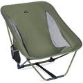 iClimb Ultralight Low Camping Chair | Compact Folding Aluminum - Green