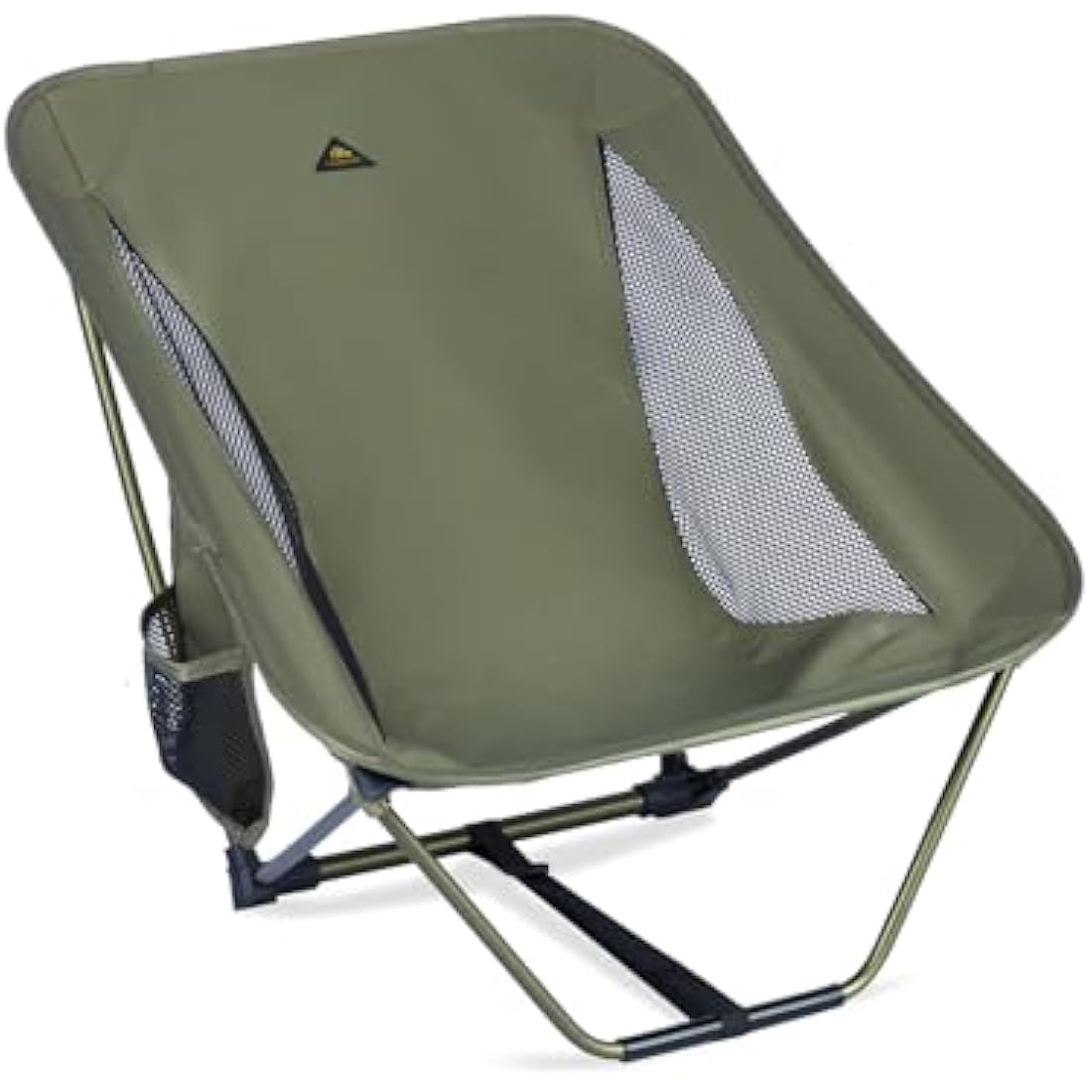 iClimb Ultralight Low Camping Chair | Compact Folding Aluminum - Green