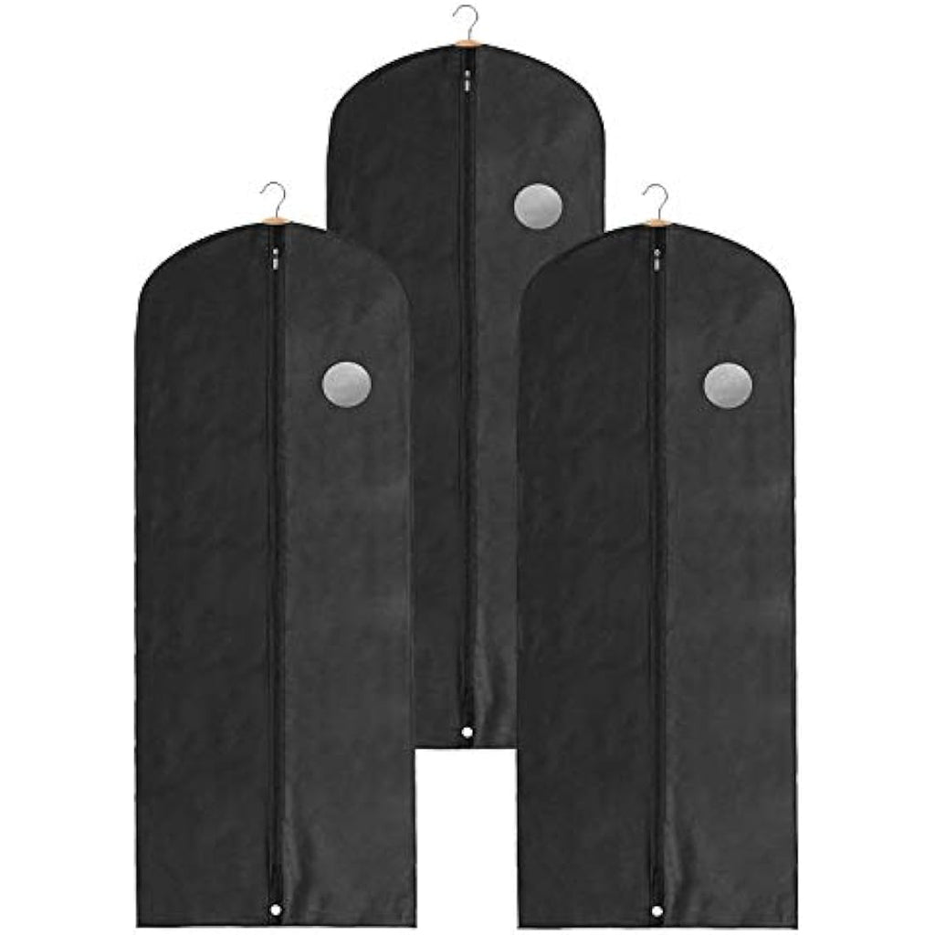 Jolof Store Long Garment Bags | 3-Pack Breathable Fabric Suit Covers