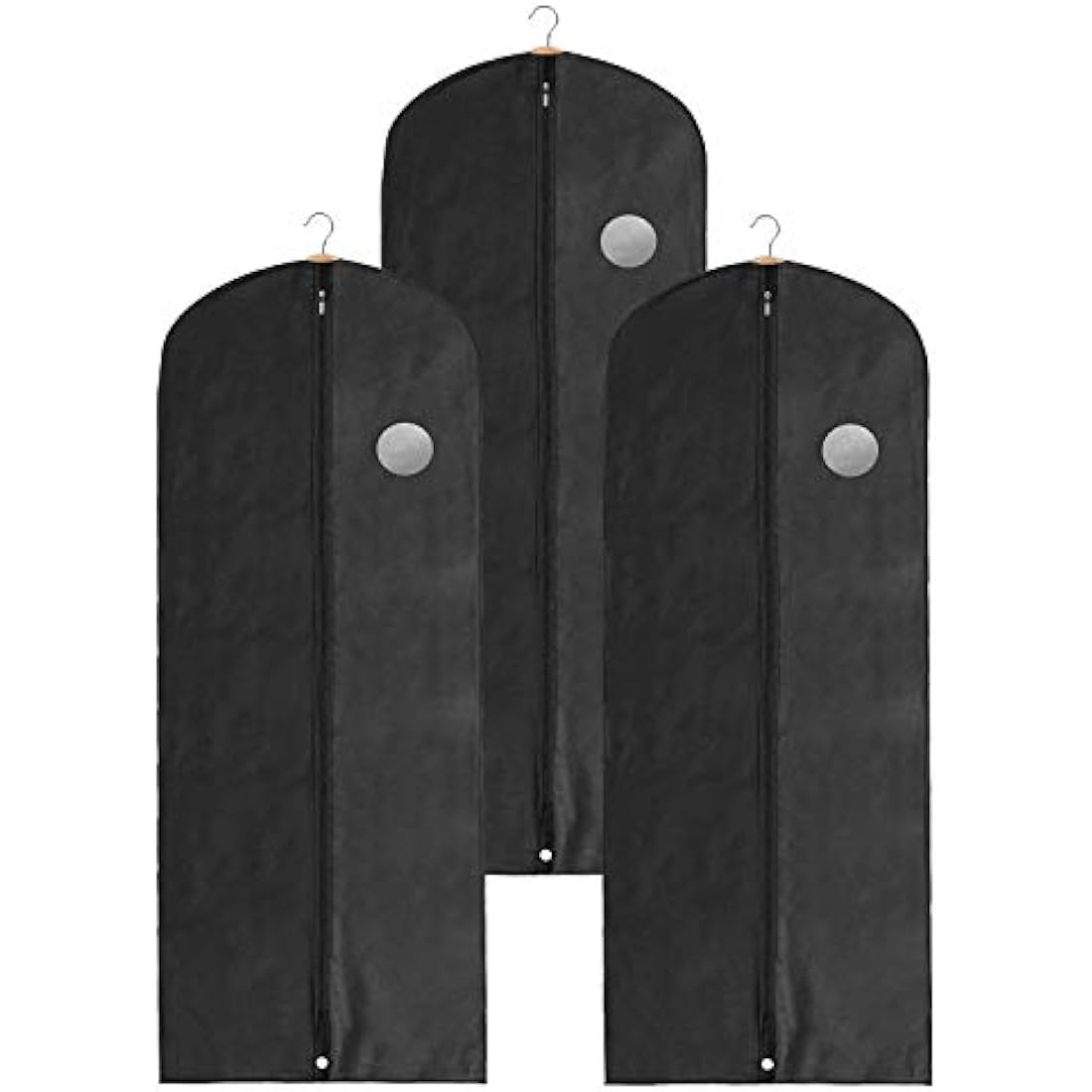 Jolof Store Long Garment Bags | 3-Pack Breathable Fabric Suit Covers